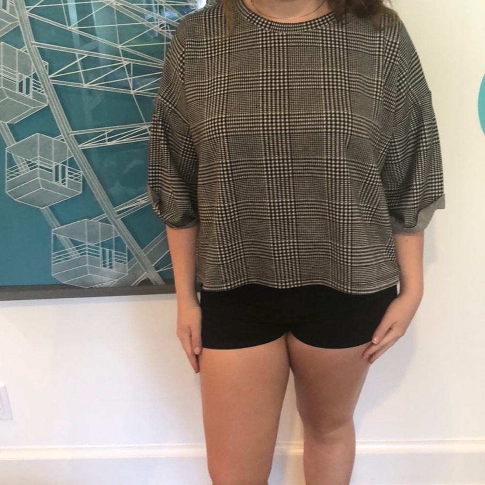 Body plaid top